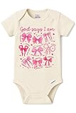 Brain Juice Tees God Says I Am Scripture Baby Girl Onesie – Christian Inspirational Bodysuit – Faith-Based Bible Verse Outfit (12 Month)