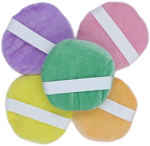 Powder Puff Round (Pack of 2) Multi-colored (7 Cm* 7 Cm) | Soft Touch Face Body Cosmetic Makeup Sponge Pad for Infants, Babies, Women and Girls-picture-48