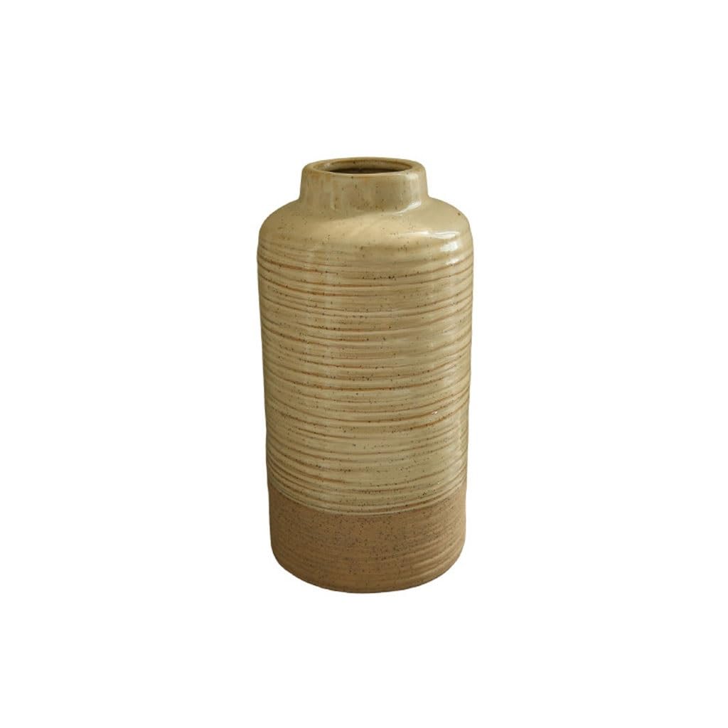 SLEEVE Vases Home Decor Retro Ceramic Vase Ornaments Dried Flowers Flower Arrangements Living Room Study Bedroom Flower Utensils(A)