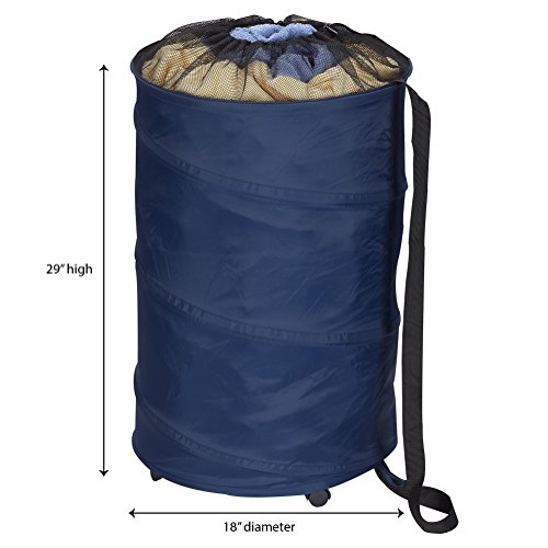 Household Essentials Pop-Up Rolling Laundry Hamper #TOP18