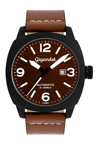 Gigandet Reloj Analógico para Hombres de Japonés automático con Correa en Cuero 6VNAG9NE/001