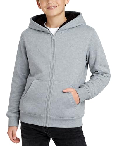 Coney Island Boys Sherpa Lined Zip Up Hoodie