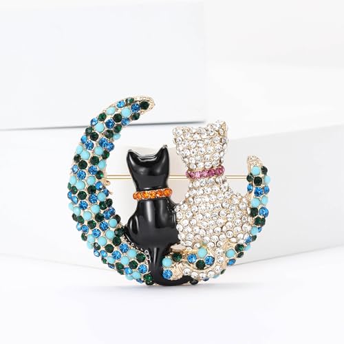 Image of Rhinestone /Enamel Animals Brooch and Pin for Women Elegant Animals Brooches Dress Accessories Birthday Gifts for Mom Wife