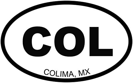 Colima Mexico State Oval Sticker