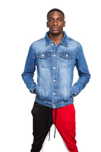 Image of VICTORIOUS Men's Distressed Denim Jacket
