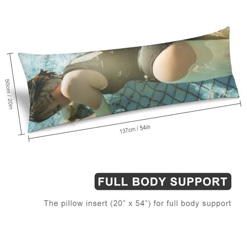 吉岡里帆155 抱き枕カバー クッションカバー インテリア グズ い背当て飾り 座布団 置物 抱きまくら 20"x54"