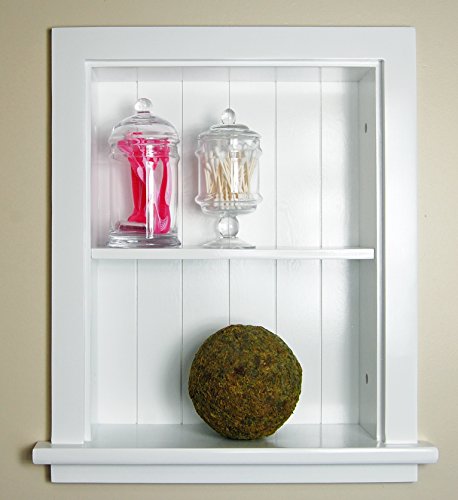 Fox Hollow Furnishings 14X18 Recessed Aiden Wall Niche (W/Beadboard Back) (White) #TOP1