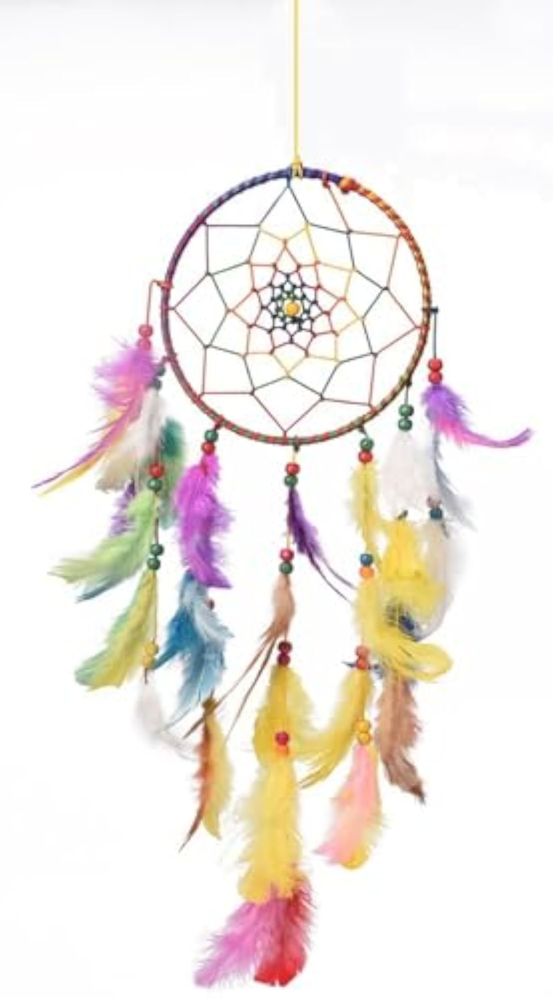 Rooh Wellness Multicolour Brass Dream Catcher