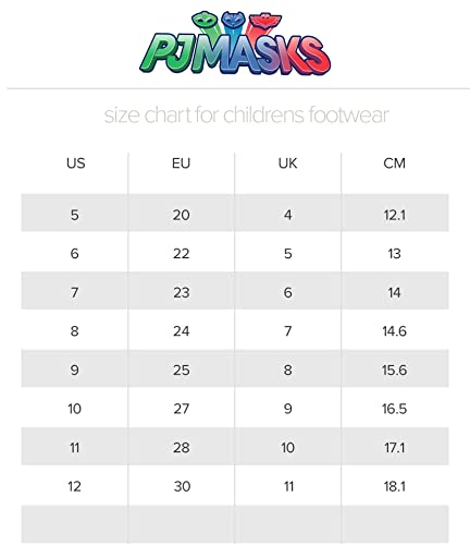 Pj Masks Toddler Shoes,Light Up Tennis Sneaker,Rubber Hard Bottom,Toddler/Kids Sizes 5 To 10 (Blue Silver, Numeric_7) #TOP7