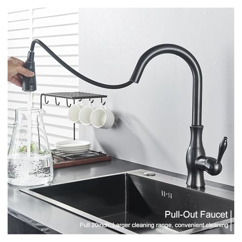 Grifo de cocina con sensor extraíble y control táctil en color oro rosa 5