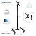 VIVO Mobile TV Display Stand for 13 to 42 inch LED LCD Flat Panel Screens, Rolling Floor Stand Height Adjustable Mount with Wheels STAND-TV07W