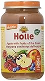 Edad Etiqueta: 8m+ Holle - Potito Manzana con Frutos del Bosque Holle 220 gr 8m+