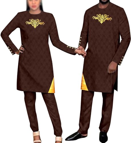 Ensemble de Fête Imprimé Africain Chic pour Mariage et Cérémonie de Couple