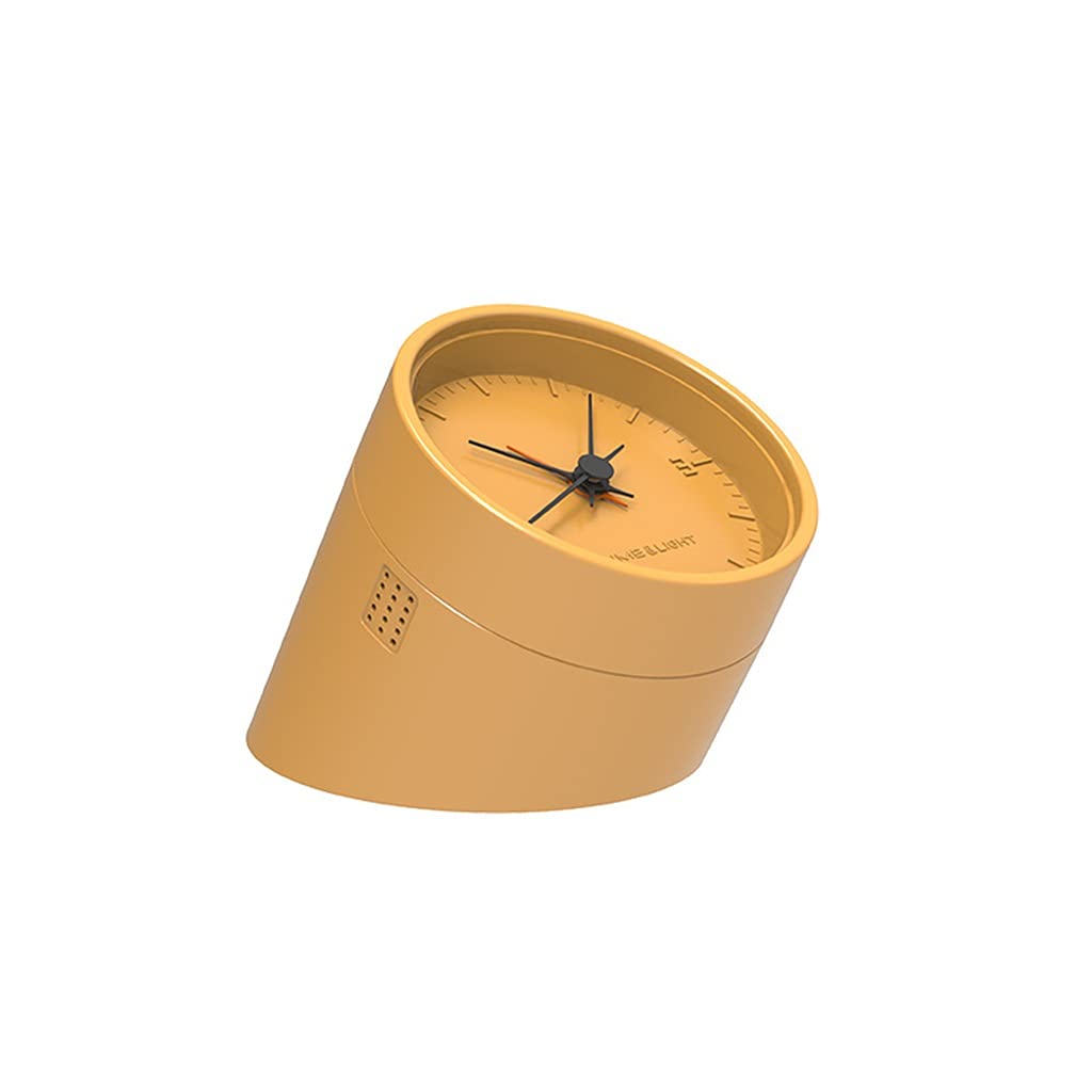 Hrwly Argento Pointer Alarm Clock Flip To Change Night Light Charging Multi-Function Stepless Dimming Bedside(Argento)