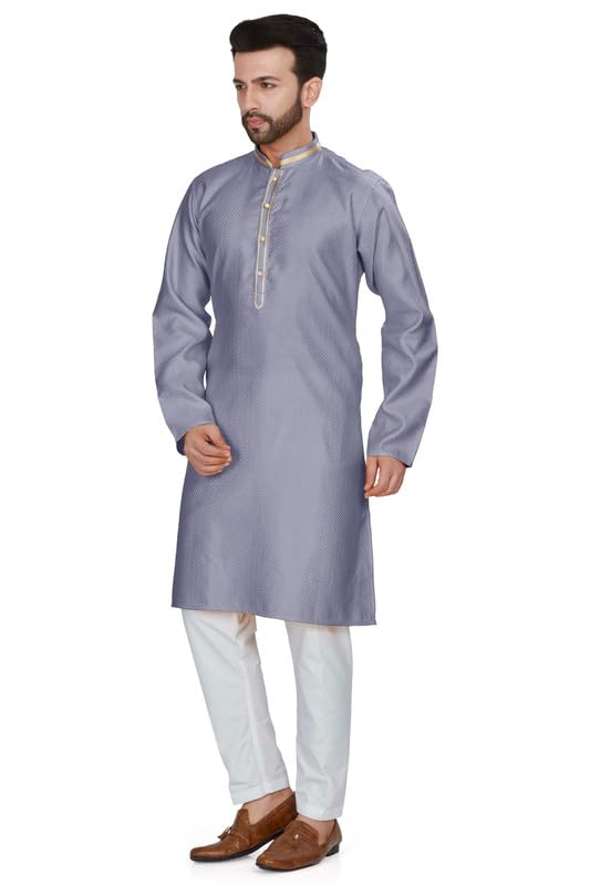 Image of BE ACTIVE Cotton Jacquard Blend Kurta for Men | Traditional and Elegant Design | Full Sleeve Kurta