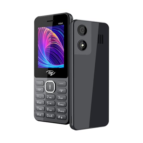 Image of itel it5262-2.4 inch Big Display with Premium Glass Like Back Design, 2000 mAh Battery, Auto Call Recording and Type C Charger Black