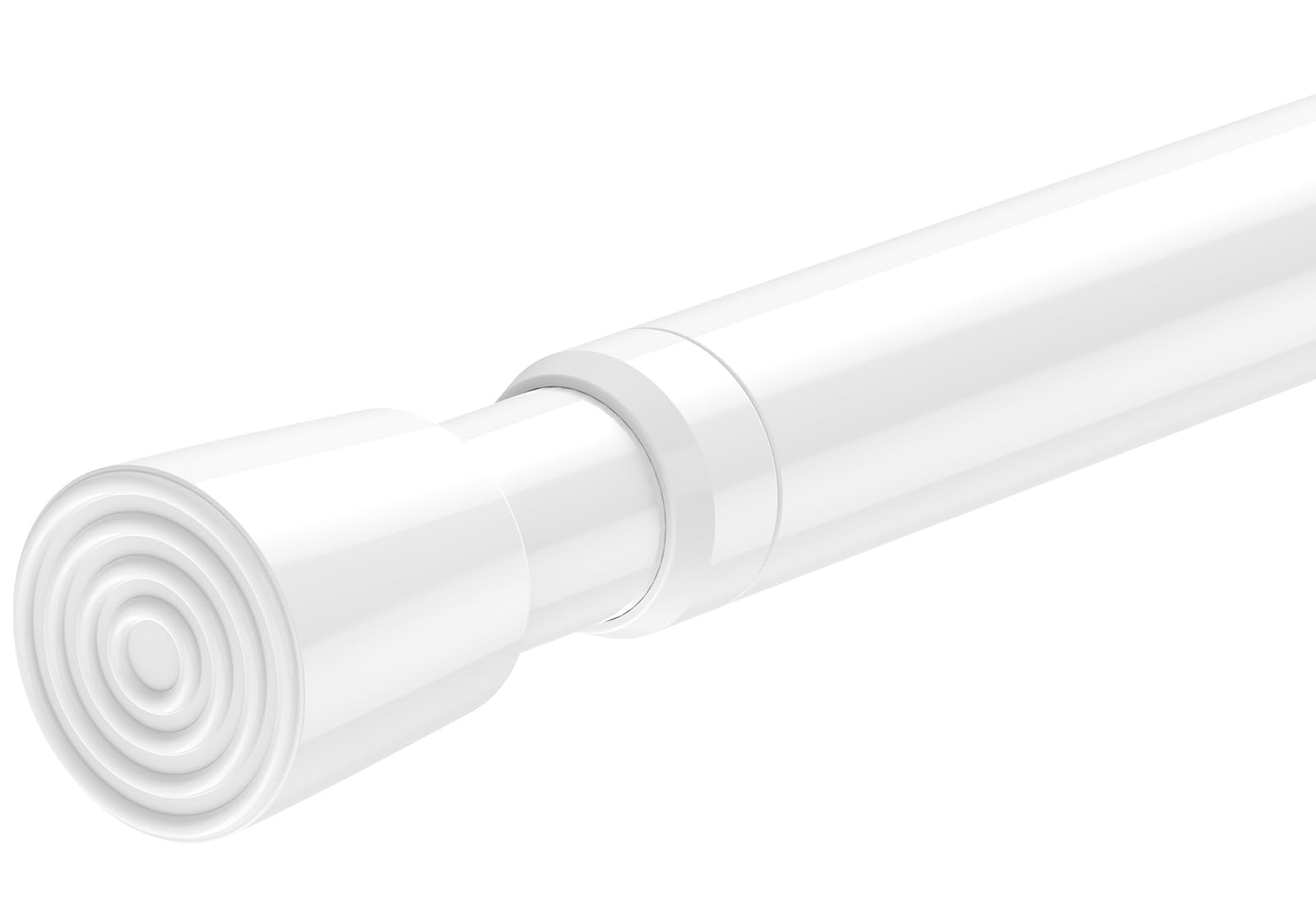 AIZESI Tension Curtain Rod for Windows 26.5 to 36 inch, White