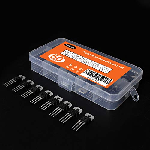 Voltage Regulator Kit 50Pcs, Yetaida 10 Value Integrated Circuit Chip Assortment Kit,Voltage Regulator Box,LM317T L7805 L7806 L7808 L7809 L7810 L7812 L7815 L7818 L7824