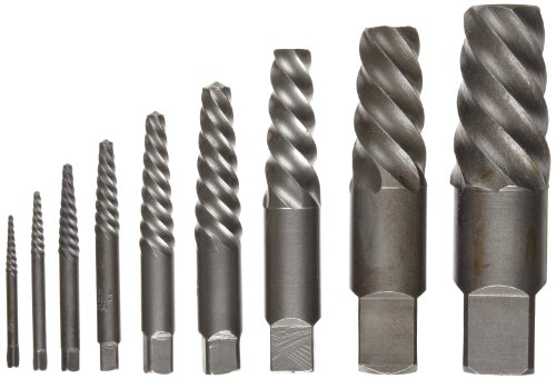 Chicago Latrobe 800 Series Bright Finish Screw Extractor Set, Wire, 9-piece, #1 - #9