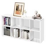 FBXGT Librero Organizador de 8 Cubos Estante Minimalista de Madera para Libros y Organizar Mueble 120 * 30 * 60cm de Grande...