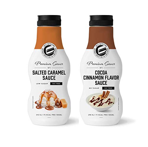 Got7 Sweet Premium Sauce - Sauce Dessert Hypocalorique - Parfait Pour La Perte De Poids (Cacao Cannelle & Caramel Salé, 2X 250Ml) Cover