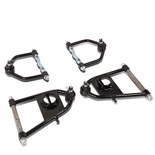 Auto Dynasty Front Upper+Lower Tubular Steel Suspension Control Arms Set Compatible with 74-78 Ford Mustang II