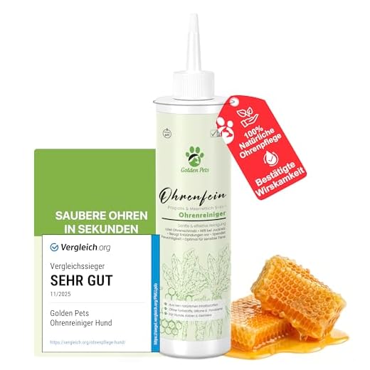 Golden Pets Ohrenreiniger für Hunde und Katzen