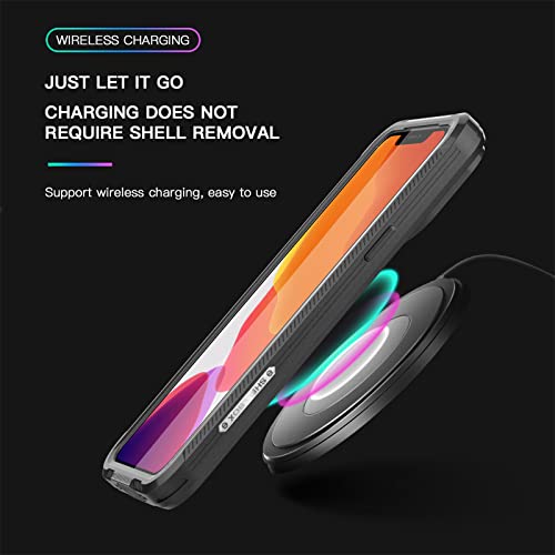 Coque iPhone 13 Pro Max militaire robuste rigide intégrale noire