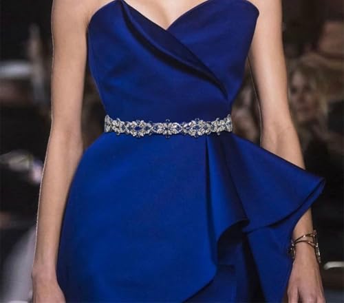 Dress Wedding Ribbon Belt Full Rhinestones Handmade Bridal Bridesmaid Belt Accessories3