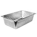 Excellante Full Size 6-Inch Deep Perforated 24 Gauge Steam Pans