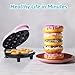 Donut Maker, Electric Non-Stick Surface Makes 7 Small Doughnuts Mini Donut Maker Machine, Mini Doughnut Maker Pancake Maker for Breakfast, Snacks, Desserts & More, Pink