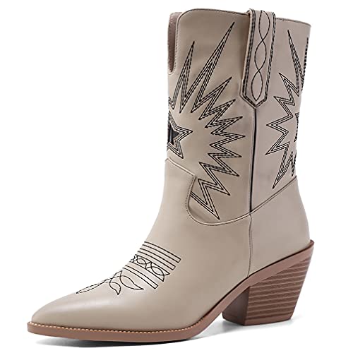 embroidered heel booties