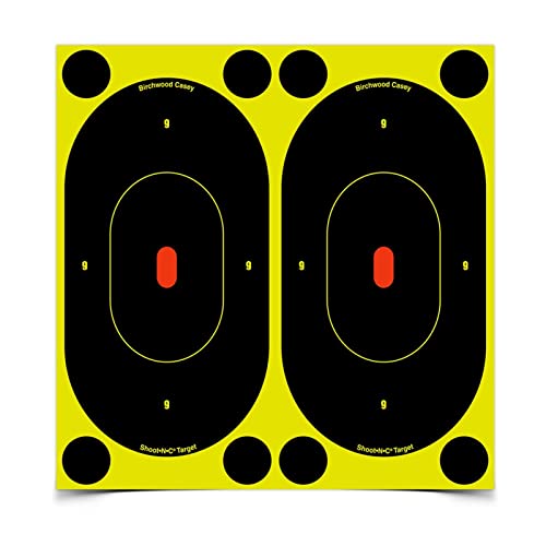 Birchwood Casey Shoot-N-C 7-Inch Silhouette Target, Pack of 12