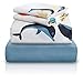 Chital 4 Pc Twin Bed Sheets | Dolphin Themed Kids Bedding Set | Marine Animal Collection | Durable Super-Soft, Double-Brushed Microfiber | 1 Flat & 1 Fitted Sheet, 2 Pillow Cases | 15" Deep