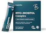 Inspiriko 5-in-1 Myo-Inositol Powder 4000mg with Folate, Chromium, Vitamin B6 & B12-30 Vegan, 1-a-Day Myo Inositol Powder Sachets, Made in UK