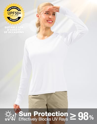 Image of UPF 50+ Sun Shirt for Women Long Sleeve Quick Dry UV Protection Hiking Top