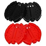 PACKOVE Flachpedale Fahrradpedale Stahl 8mm 5/16 Zoll 2 Paar mit Großer Trittfläche für Mountainbike und Kinderdreiräder Ersatz