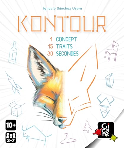 Gigamic Kontour Jeu De Dessin Saurez Vous Faire deviner Votre Concept en Seulement 15 Traits? Un Jeu pour Toute la Famille De 3 à 7 Joueurs A partir de . - vue 2