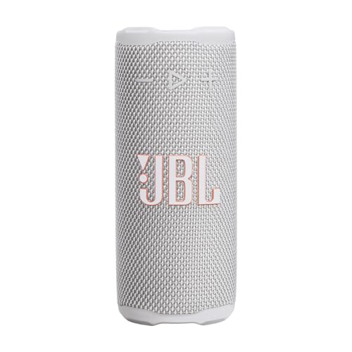Image of JBL Grip Wireless Portable Bluetooth Speaker, JBL Pro Sound with AI Sound Boost, IP68 Waterproof /Dustproof, Ambient Light, Upto 14H Playtime, Auracast Multi-Speaker Connection, White