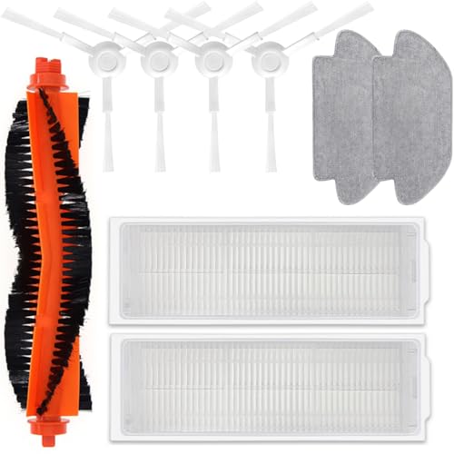 Opiniones y reviews de Cepillos y mopas - los más vendidos. 46 Kit de accesorios para mopa de aspiradora Xiaomi Mi Robot P, 1 cepillo para polvo principal, 4 cepillos laterales, 2 filtros, 2 almohadillas para orejas de fregona, piezas de...