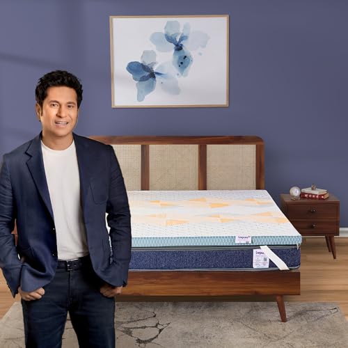 Image of Livpure Smart Ortho Duos Topper| HR Profile Foam with Flat Side Reversible use | High GSM Fabric Zipper Cover| Stretch Strap Fit for Upto 10 inch Mattress | Single Bed (72x36x2) inch, 2 Years Warranty