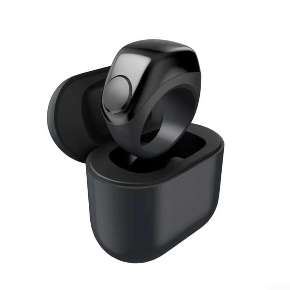 Niceminiwall Chapelet numérique intelligent étanche IP67 avec 3 supports remplaçables, bandes réglables de 18 à 22 mm, étui de chargement étanche pour suivi d'activité (noir)