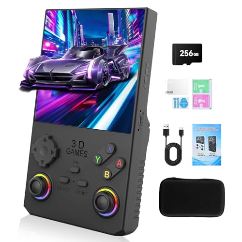 GWALSNTH V40 MAX Retro Handheld Game Console, 40000 Games in 1 with 256G TF Card, Built-in 49+ Mainstream Emulators, 4.0 Inch 4K HD IPS Screen, 4000mAh Battery, Portable Pocket Video Game Console