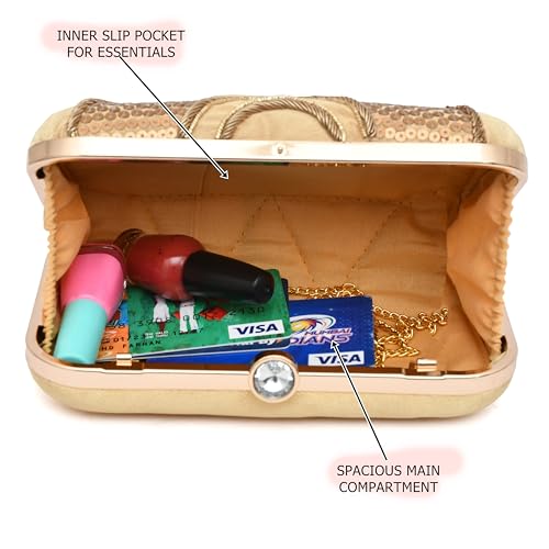 Image of For The Beautiful You Neck Embroidered Women's Clutch