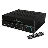 Pyle Upgraded TV Amplifier Receiver - 5.1 Channel Home Theater Amp, Wireless Bluetooth Audio Hi-Fi S
