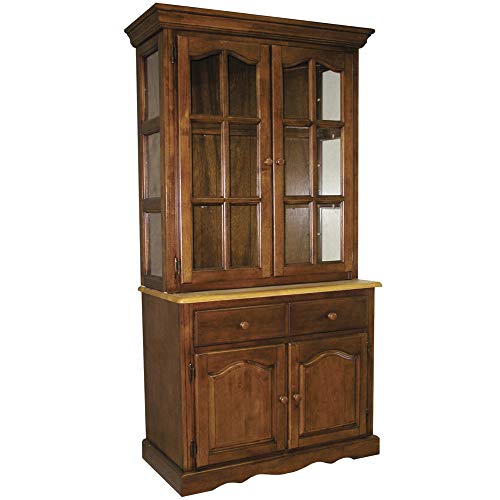 Sunset Trading Keepsake Buffet Hutch, Nutmeg Brown And Light Oak #TOP9