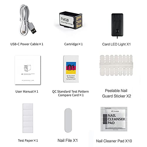 JODAIS Professional 3D Nail Printer Mini Printer for Nails, Portable Mobile Nail Art Printing Machine For Home Or Nail Salon, Massive Designs Available for Download, Gold