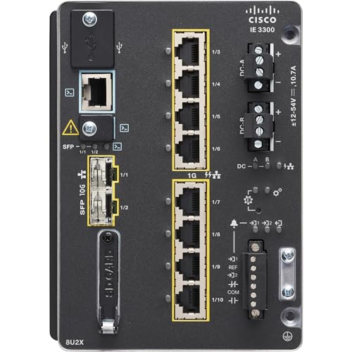 Image of IE-3300-8U2X-A Catalyst IE-3300 Rugged Series PoE Industrial Ethernet Switch (Renewed)