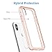 JETech Case for iPhone Xs and iPhone X, Protective Case with Shock-Absorption and Anti-Scratch, Transparent Shockproof Case Cover (Rose Gold)