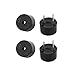 Aexit 4Pcs 3V Security & Surveillance Miniature Active Buzzer Magnetic Long Continous Beep Tone 9mm Horns & Sirens x 5.5mm
